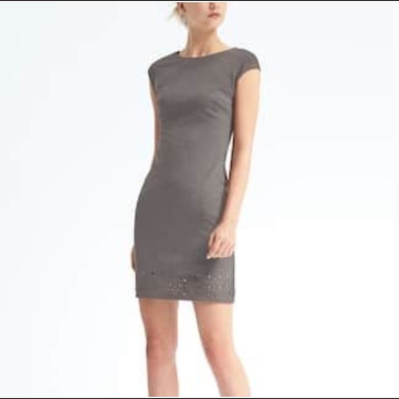 Banana Republic Dresses & Skirts - {BANANA REPUBLIC} Laser Cut Ponte Sheath Dress 12